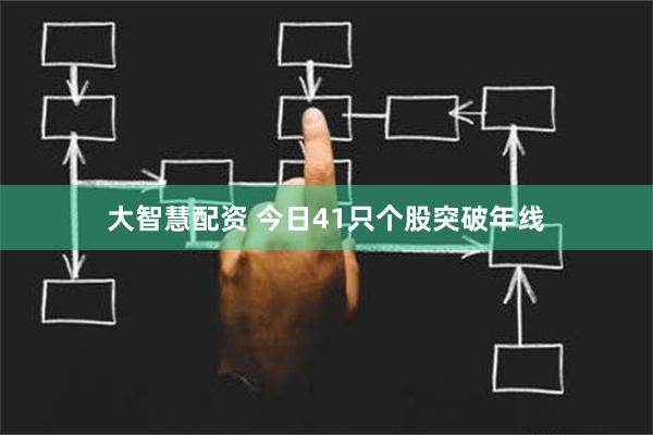 大智慧配资 今日41只个股突破年线