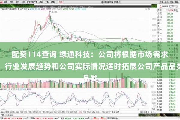 配资114查询 绿通科技：公司将根据市场需求、行业发展趋势和公司实际情况适时拓展公司产品品类