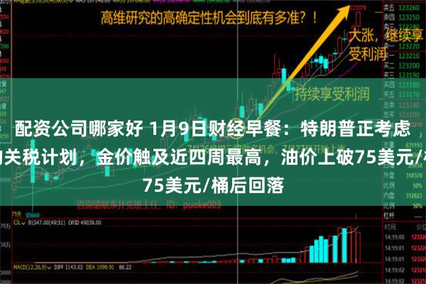 配资公司哪家好 1月9日财经早餐：特朗普正考虑推出新的关税计划，金价触及近四周最高，油价上破75美元/桶后回落